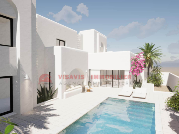 à VENDRE CONSTRUCTION CLÉ EN MAIN VILLA AVEC PISCINE à DJERBA